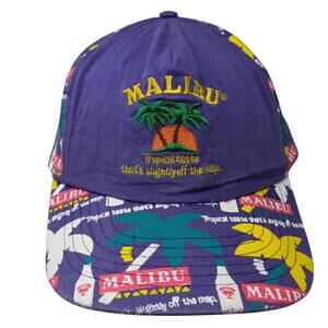 Malibu Tropical Taste That's Slightly Off The Map 5 Panel Cap Multi One Size